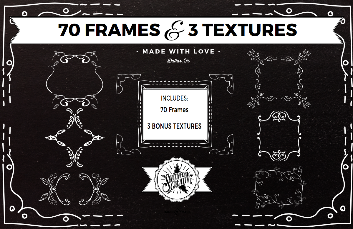 70 Frames & 3 Textures, a Background Graphic by Southfork Creative