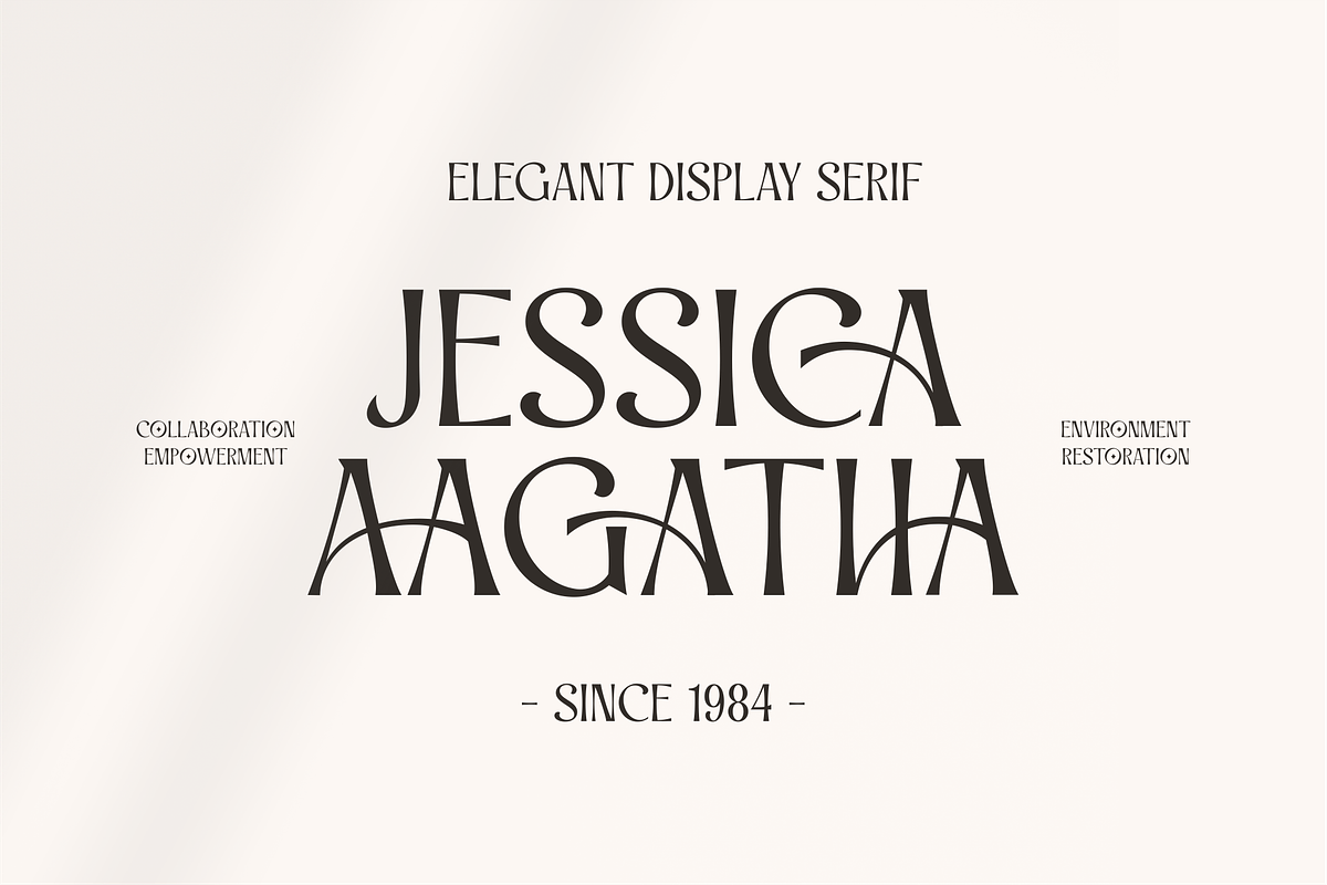 Saqirah - Elegant Display Serif, a Serif Font by Artchitype Studio (Photo 2 of 16)