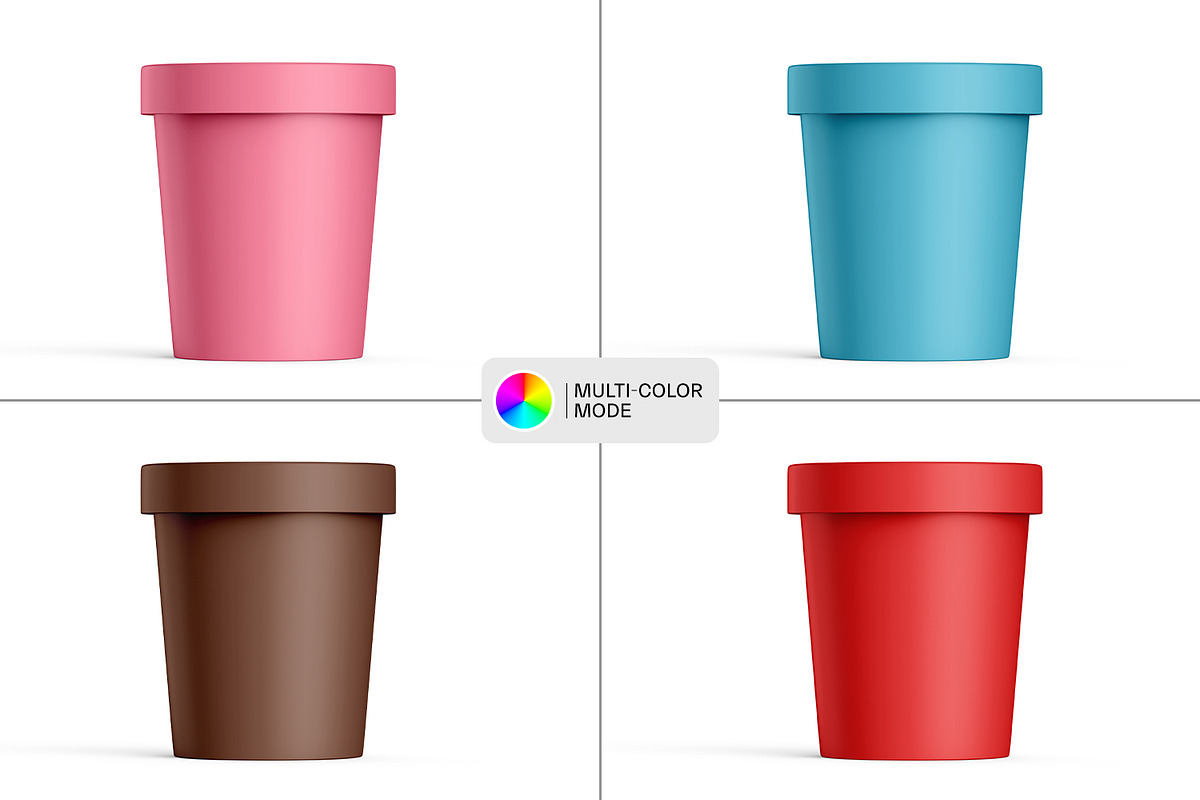 Ice Cream Tub Mockup, a Packaging Mockup by RamStudio2 (Photo 13 of 14)