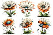 Whimsical Spring Daisy Flower Clipar, an Illustration by Daily.Designs (Thumbnail 5 of 8)