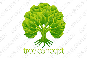 Tree Abstract Stylised Concept, an Object Illustration by Christos Georghiou