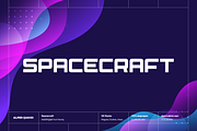 Spacecraft — A Futuristic Typeface, a Sans Serif Font by alpercakici (Thumbnail 1 of 18)