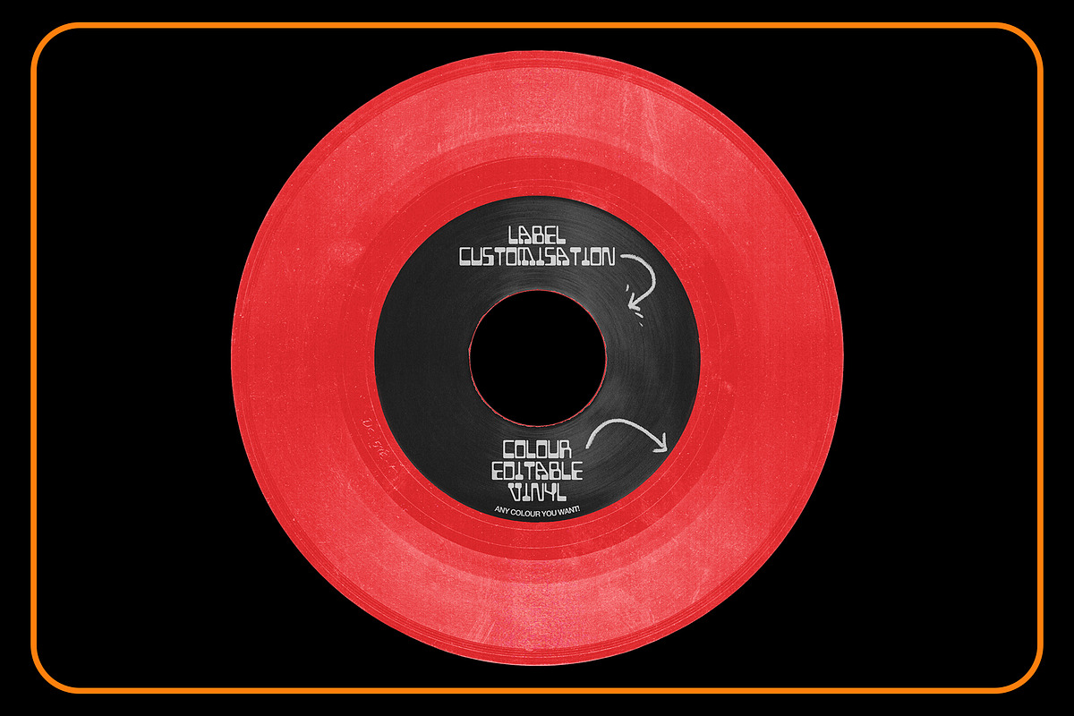 WAX FACTORY - 7 Vinyl Mock-up, a Packaging Mockup by Jordan Warren Visuals (Photo 4 of 10)