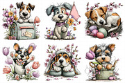 Spring Dog Clipart Set Bundle, an Illustration by Daily.Designs (Thumbnail 5 of 7)