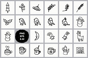 Winter Doodles set, an Object Illustration by Ekaterina Goncharova (Thumbnail 3 of 7)