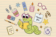 Cozy Reading Character Collection, an Education Illustration by Alina Sh (Thumbnail 6 of 9)