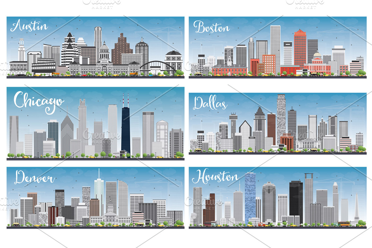 19 USA Cities, a Person Illustration by Booblgum (Photo 2 of 5)
