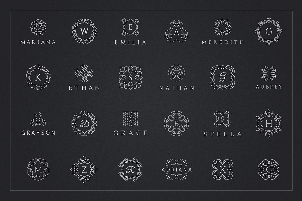 24 Elegant Logo Templates, a Branding & Logo Template by Sarten (Photo 3 of 7)