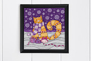 Adorable cat illustrations, an Illustration by natsa (Thumbnail 6 of 9)