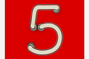 Neon tube font, an Object Graphic by 3D Graphics Shop (Thumbnail 21 of 38)