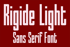 Rigide Light - Sans Serif Font