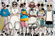 Street Style Squad: A funky clipart, a Person Illustration by NiiiNArt (Thumbnail 6 of 6)