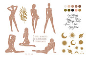 Summer Female Boho Graphics Set, a Decorative Illustration by Lana Sham (Thumbnail 2 of 13)