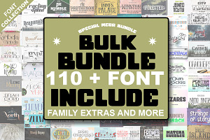 BULK BUNDLE 110 FONT INCLUDE