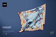 Silk Scarf Floating in Air Mockup, a Mask Mockup by creatsy5 (Thumbnail 1 of 5)