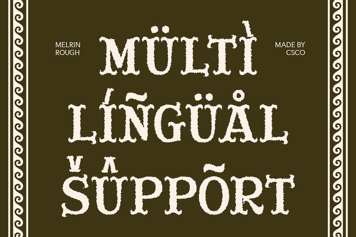 Melrin Rough, a Serif Font by Craft Supply Co. (Photo 4 of 8)