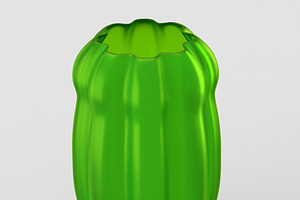 Decorative Matte Glass Vase