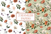 Copper and Beige Flowers &  Wreaths, an Illustration by Graphic Blue Bird (Thumbnail 4 of 6)