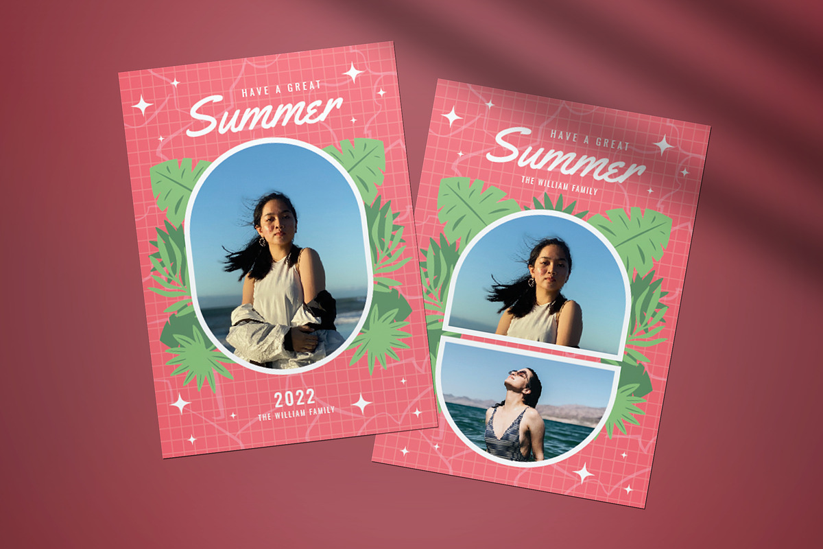 Summer Greeting Card, a Card Template by graphicook (Photo 3 of 4)