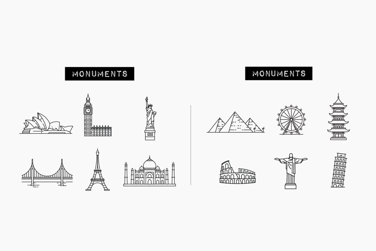 100 Travel Icons Set - Expanded, an Outline Icon by Hatch Design Workshop (Photo 7 of 16)