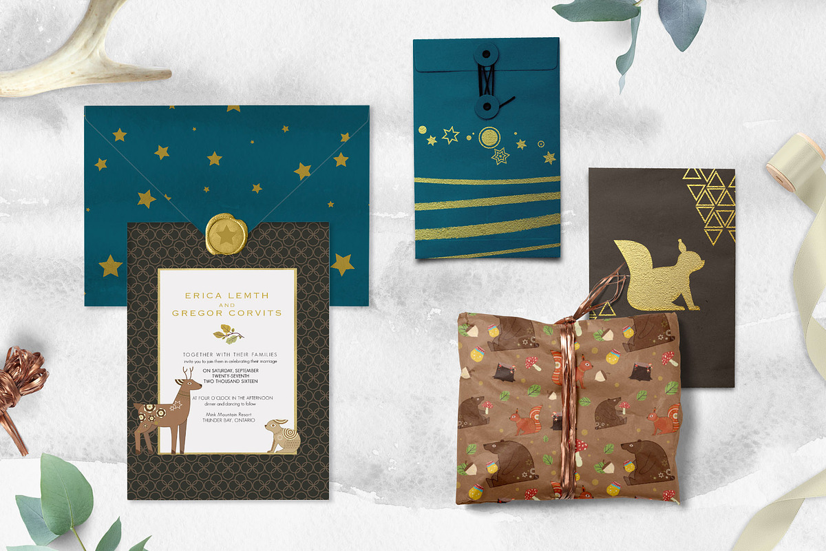 Scandinavian Folk Art Set, an Animal Illustration by NassyArt (Photo 10 of 12)