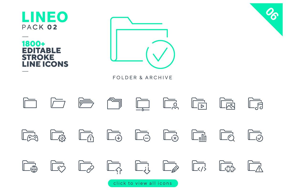 LINEO 2 - 1800+ icons, an Icon by sharpnose (Photo 11 of 14)