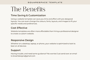 Squarespace Template: Serenity