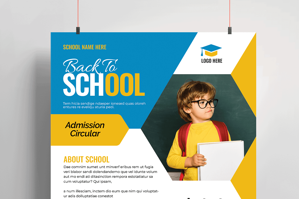 Back To School Admission Flyer, a Flyer Template by MightyDesign (Photo 2 of 6)