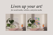 Interior frame mockup bundle PHOEBE, a Print Template by Bonumo (Thumbnail 6 of 15)