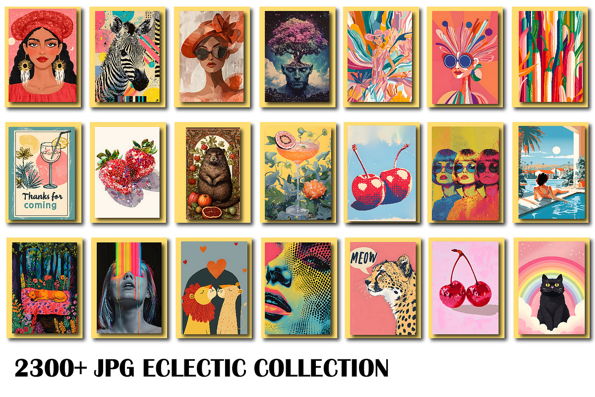 Eclectic Wall Art Collection JPG, a Wallpaper Photo by Chipshpow Graphics (Photo 7 of 9)