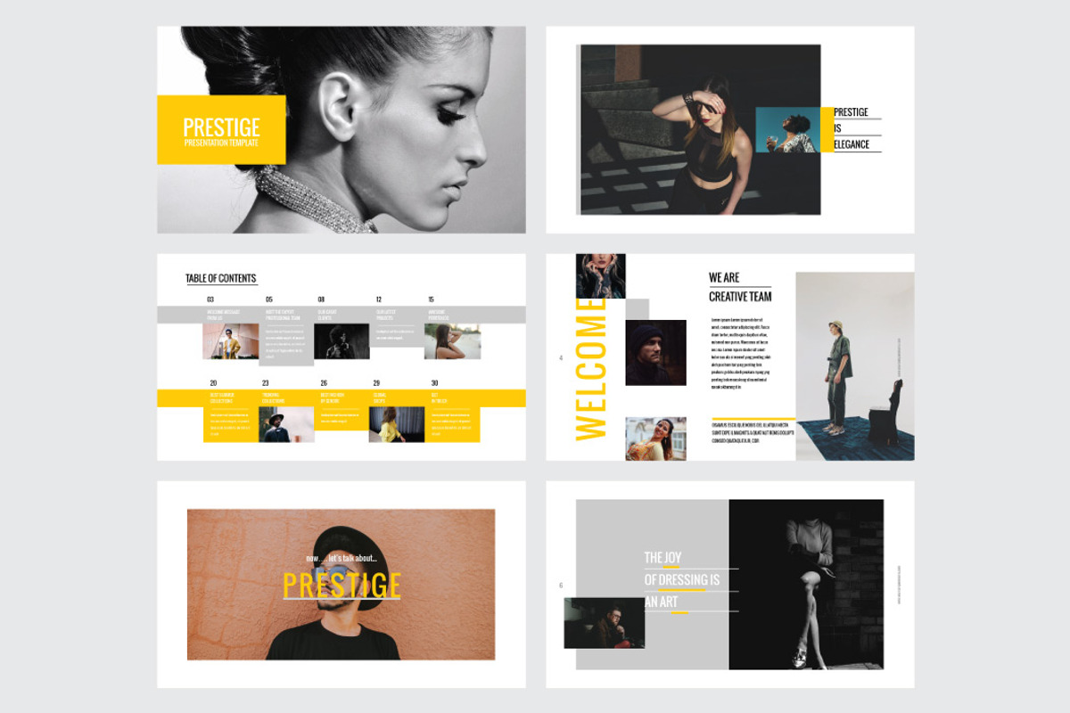 PRESTIGE- Google Slide Template, a Presentation Template by Shafura
