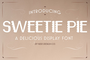 Sweetie Pie Crinkle Cut Display Font