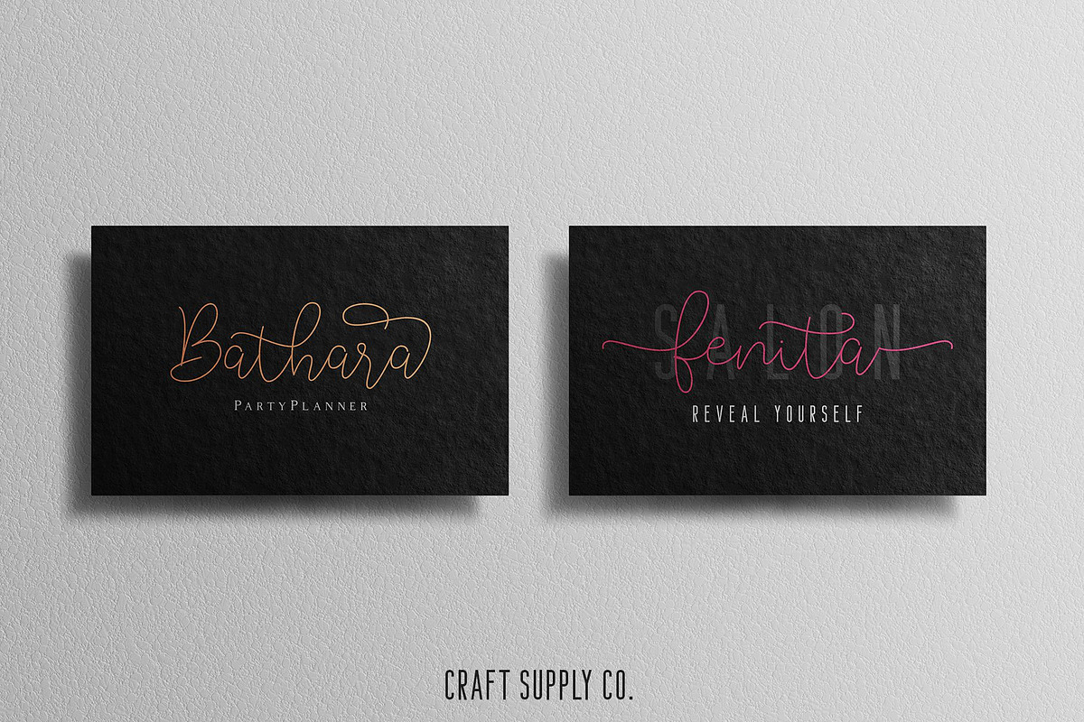 Lucylane - Signature Typeface, a Script Font by Craft Supply Co. (Photo 10 of 13)