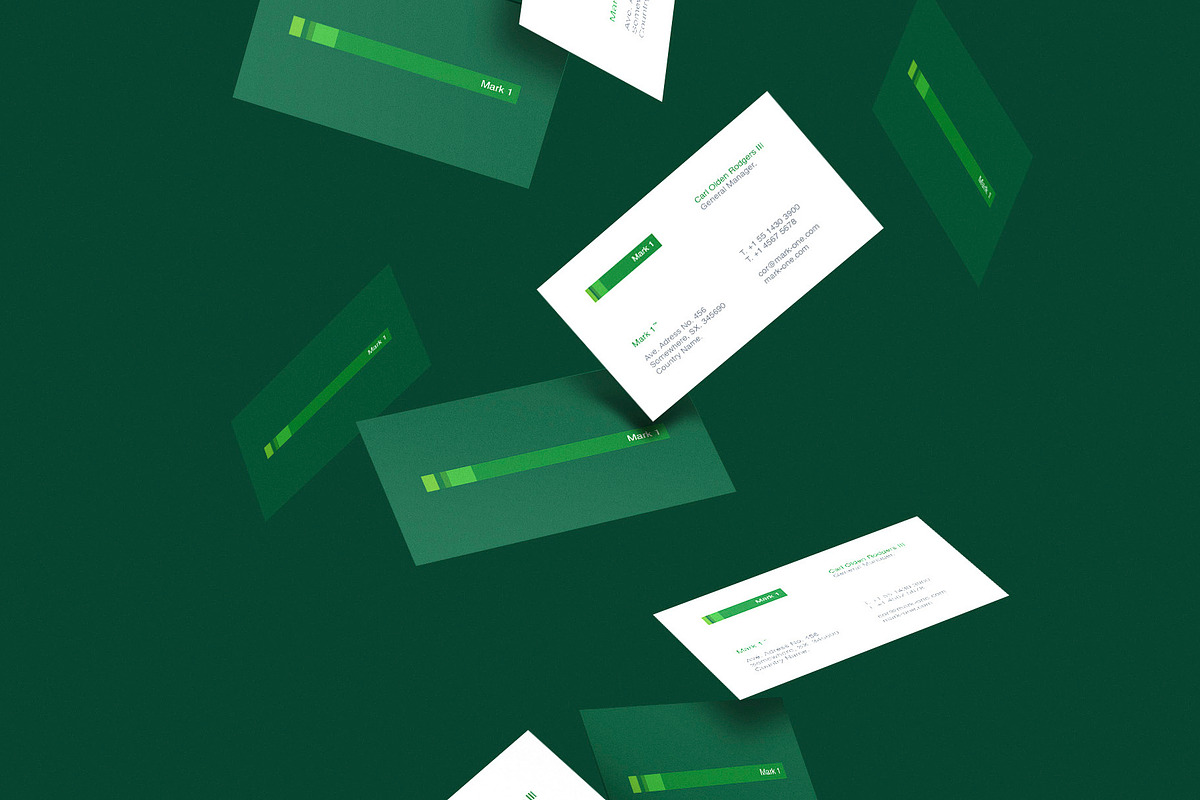 Business cards template: Mark 1, a Business Card Template by Srg® (Photo 4 of 4)