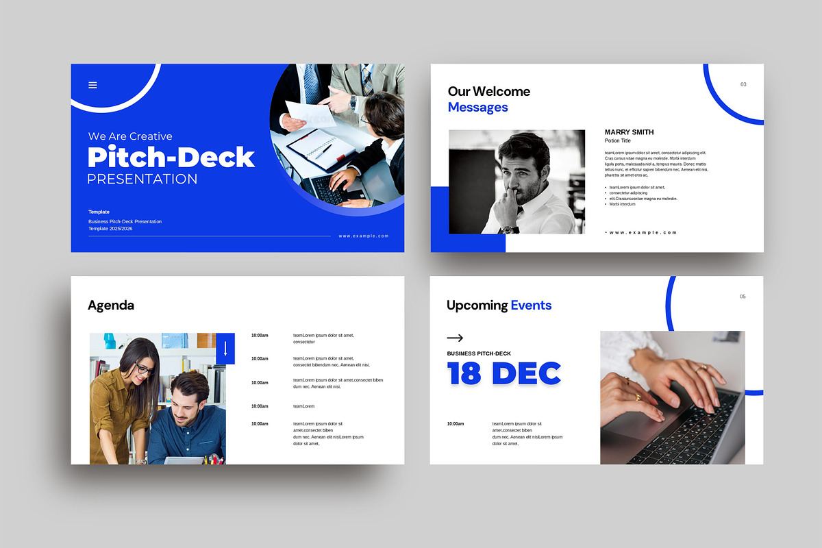 Pitch Deck Presentation Template, a Presentation Template by Studio_Clarity (Photo 2 of 5)