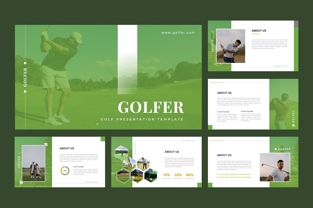 GOLFER  Golf Club Keynote Template, a Presentation Template by Rizki Herdian (Photo 2 of 5)