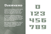 Overhead Typeface | Font, a Sans Serif Font by Headfonts (Thumbnail 3 of 8)
