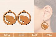 Cat Earrings Laser Cut SVG Bundle, an Object Graphic by jannatulpakhi (Thumbnail 5 of 13)