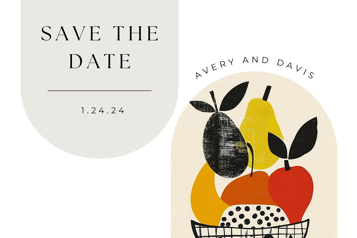 Modern Fruit Art & Layered Clipart, a Wallpaper Graphic by ARTOZEN DIGITAL (Photo 10 of 14)
