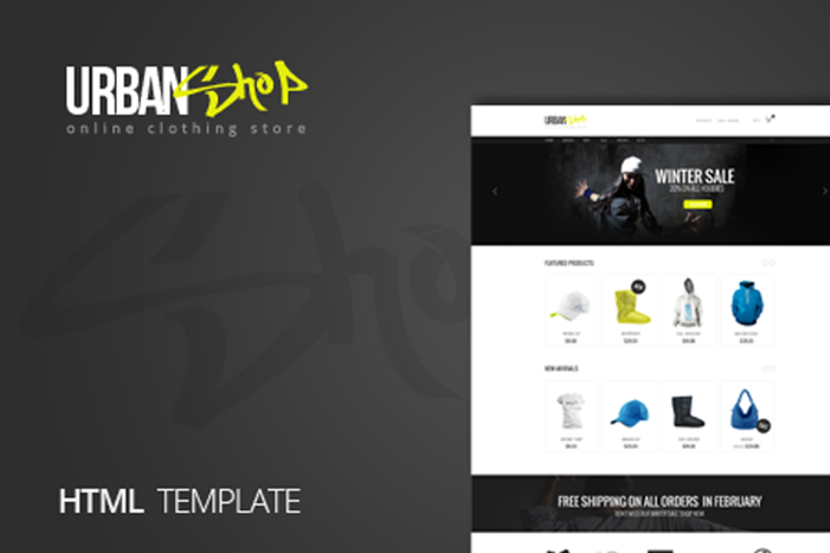 Urbanshop - Creative Shop Template, a Websites & App Template by inSTUDIO43