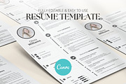 CV Resume Canva Template, a Resume Template by Pulsecolor (Thumbnail 1 of 10)