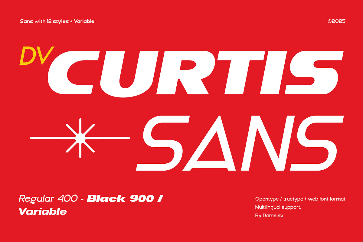 DV Curtis Sans, a Sans Serif Font by Damelev (Photo 1 of 18)