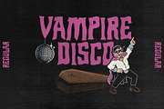 Vampire Disco Display Font, a Sans Serif Font by ILLWOOKIE (Thumbnail 1 of 2)