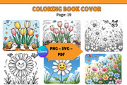 Cute Flower Coloring Book for Kids, a Graphic by VectorArtPrintableDesign (Thumbnail 1 of 2)