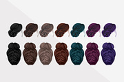 70 Hand Drawn Women's Hair Bundle, an Illustration by Type Maven (Thumbnail 7 of 7)