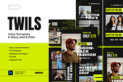 Twils Streetwear Instagram Template, a Social Media Template by Shinra Labs (Thumbnail 1 of 5)