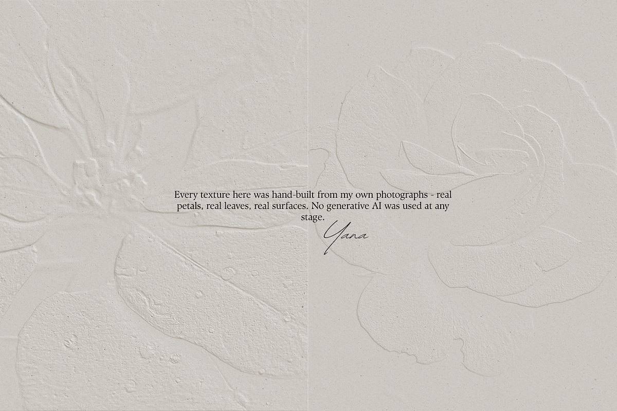 Embossed Botanical Textures & Frames, a Texture Graphic by Yana Lesiuk (Photo 9 of 9)