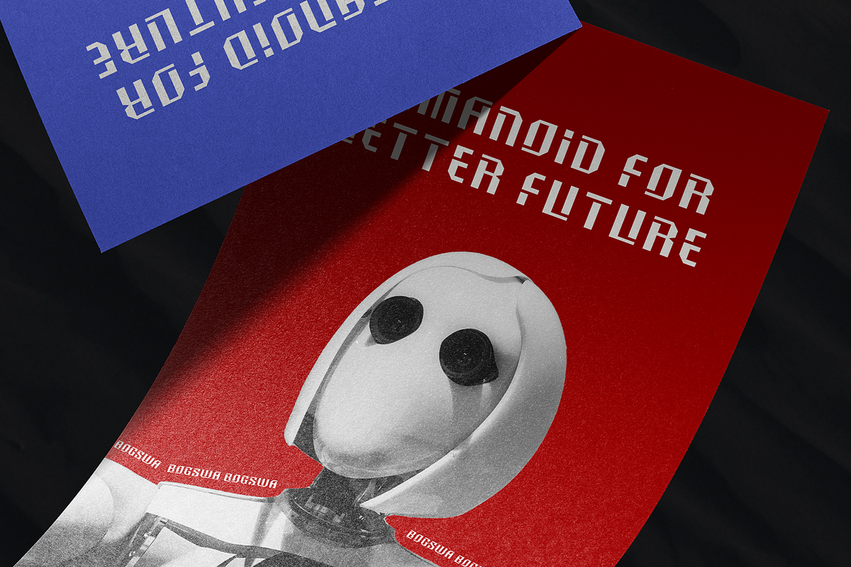 CF Bogswa - Futuristic Display Font, a Sans Serif Font by Indotype Foundry (Photo 10 of 10)