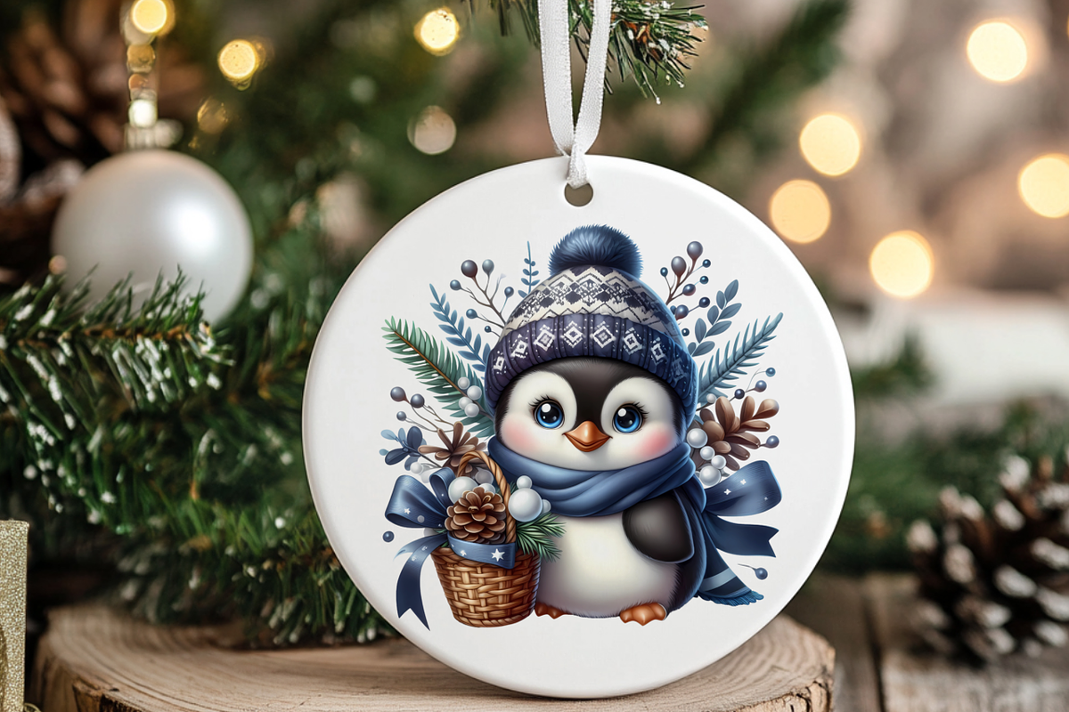 Winter penguin Christmas penguin, an Animal Illustration by AnetArtStore (Photo 7 of 7)