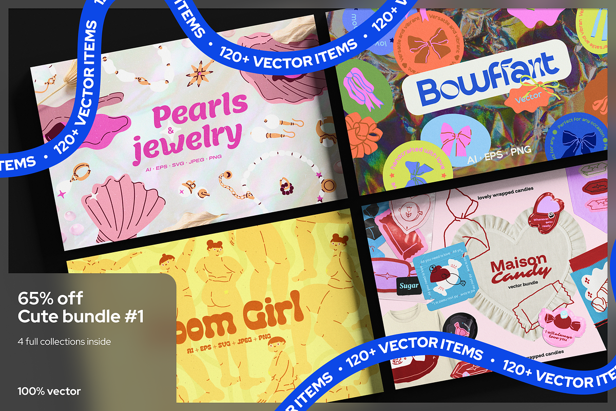 Coquette Girl Huge Vector Bundle, an Object Graphic by My.Ordinarty (Photo 1 of 26)